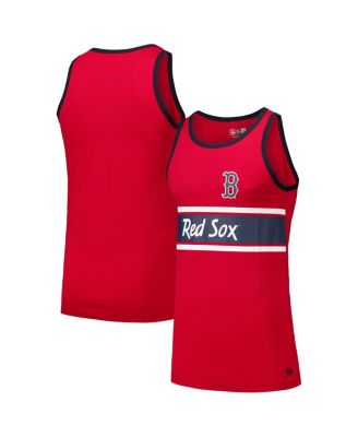 New Era - Men's  Red Boston Red Sox Jersey Ringer Tank Top
