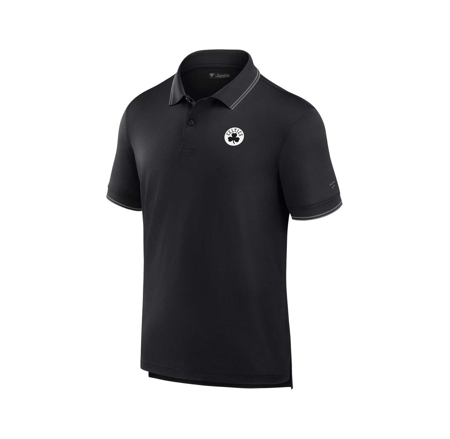 Men's Black Boston Celtics Front Office Polo Shirt