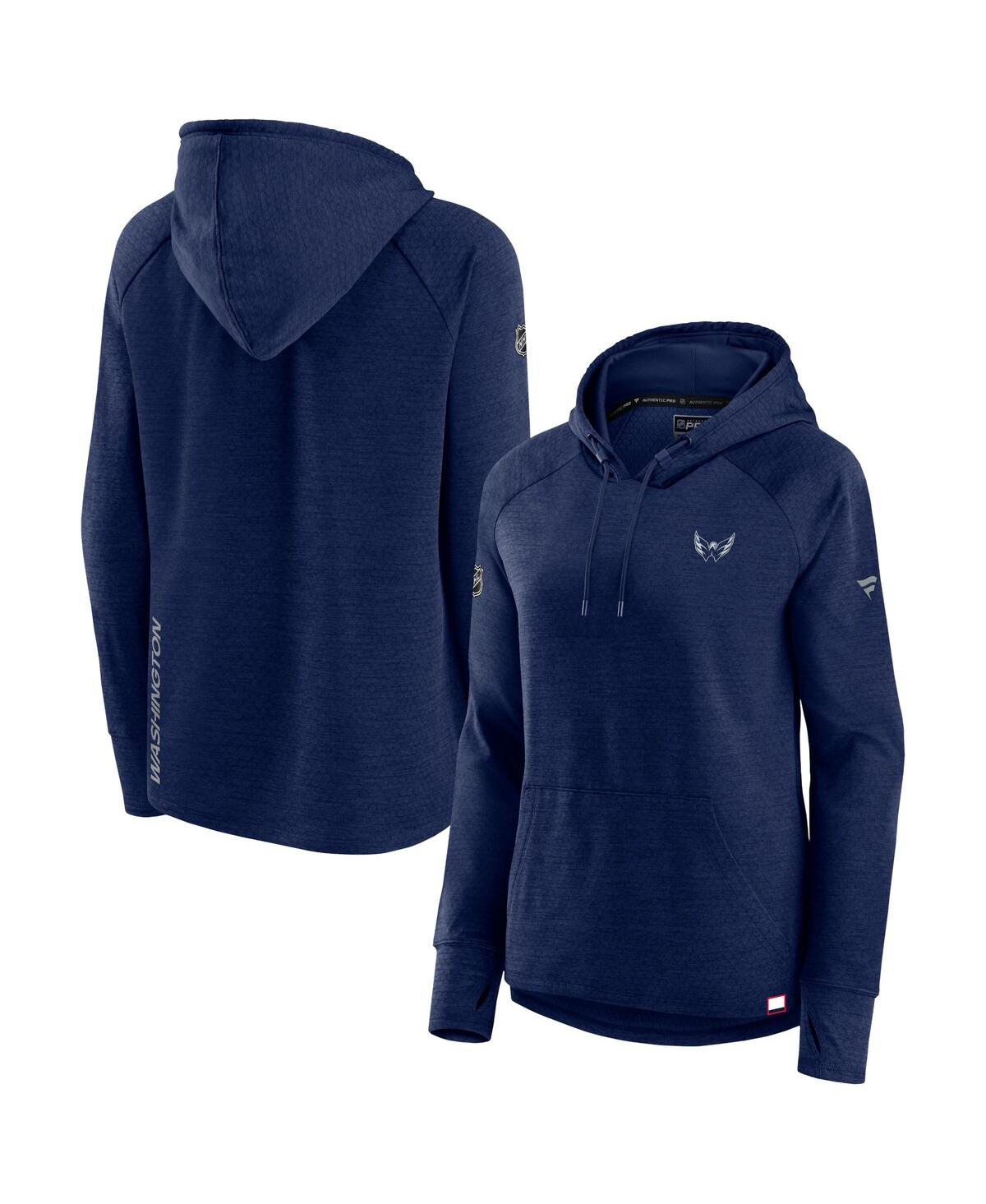 Fanatics Branded  Heather Navy St. Louis Blues Authentic Pro Pullover Hoodie In Heather Navy
