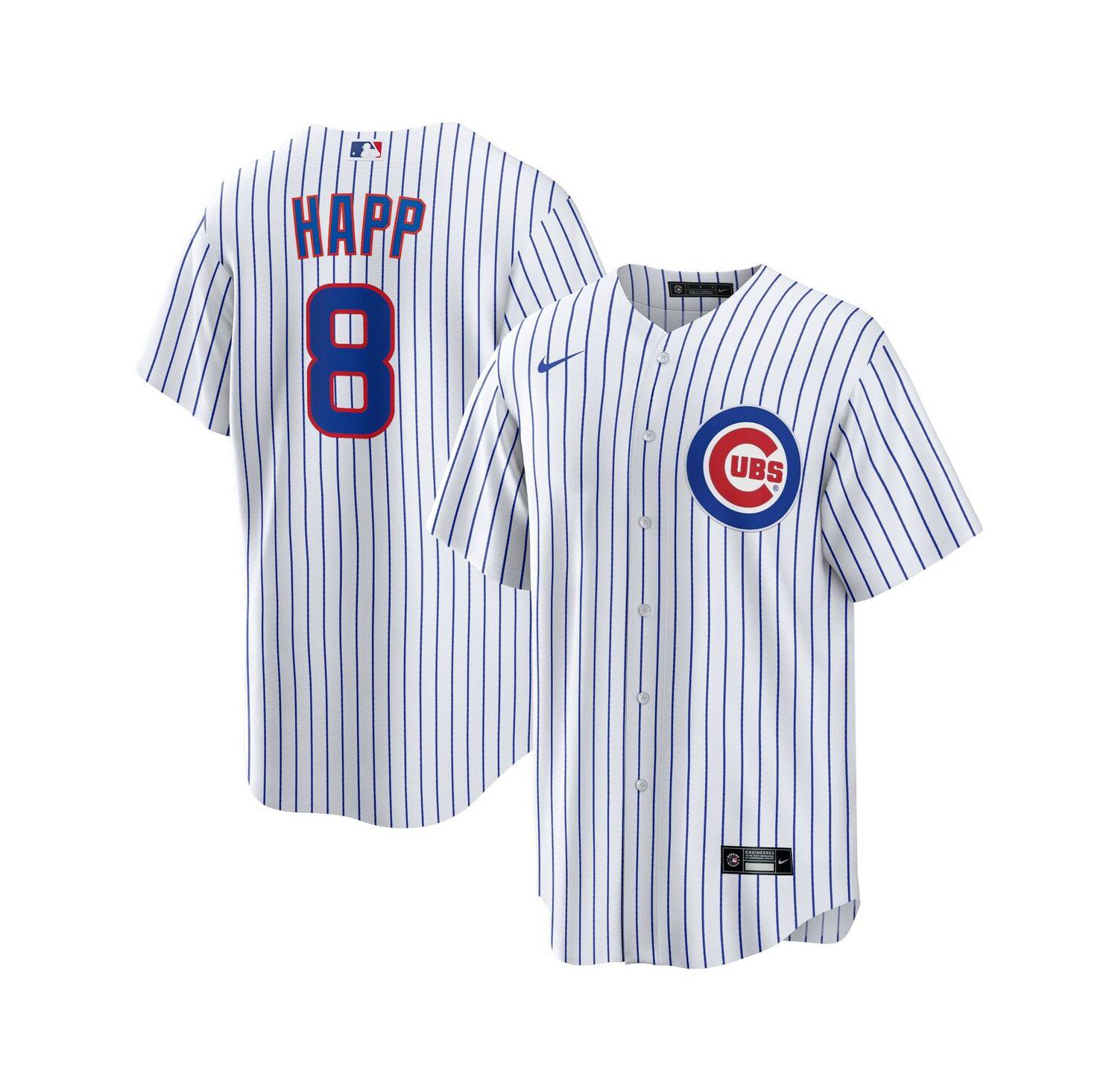 Men's Ian Happ White Chicago Cubs Home Replica Jersey