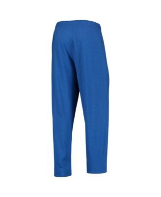 Men's Royal/Heathered Charcoal Delaware Fightin' Blue Hens Meter Long Sleeve T-Shirt and Pants