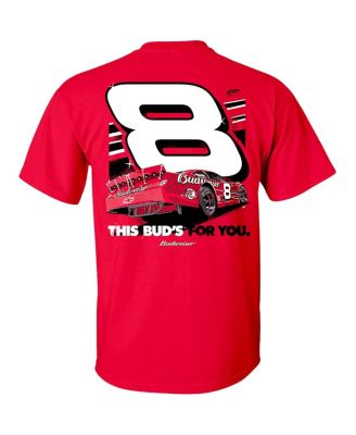 Men's Red Dale Earnhardt Jr. Budweiser Car T-Shirt