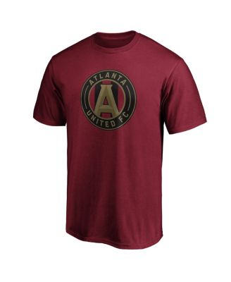 Men's Brad Guzan Red Atlanta United FC Authentic Stack Player Name Number T-Shirt