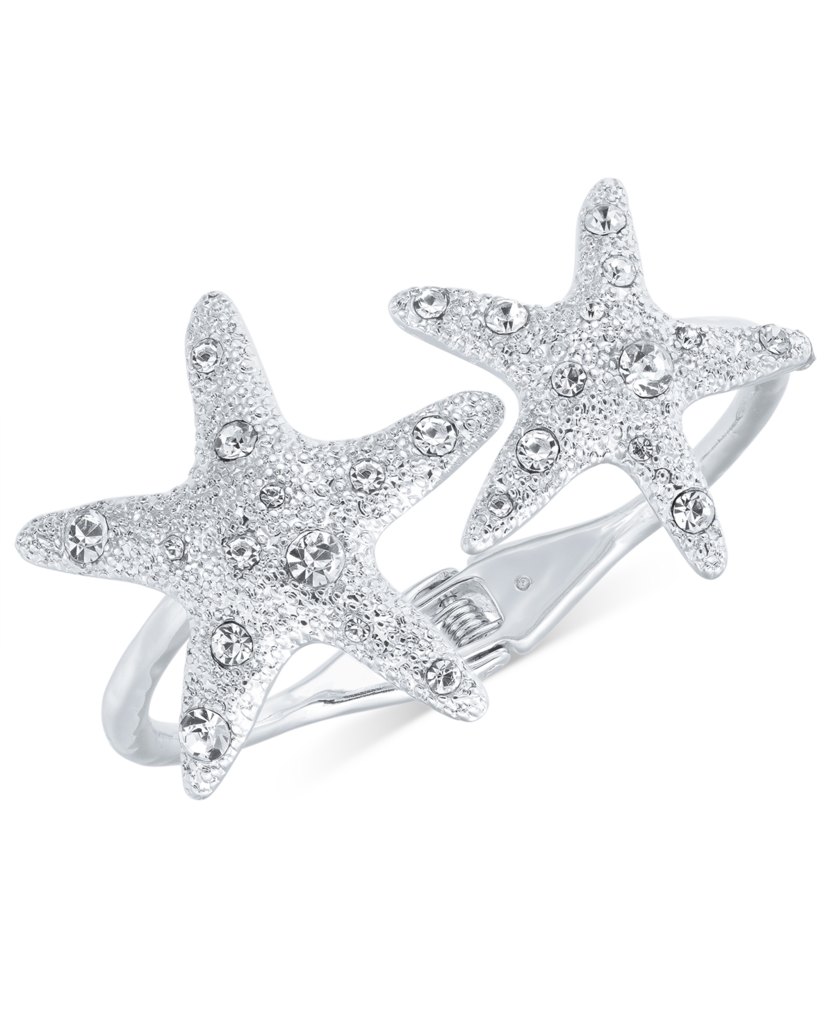 Silver-Tone Crystal Starfish Cuff Bracelet, Exclusively at Macy's - Grey