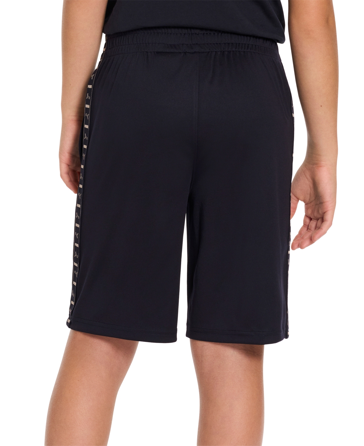 Puma Big Boys Logo Lab Shorts In New Navy