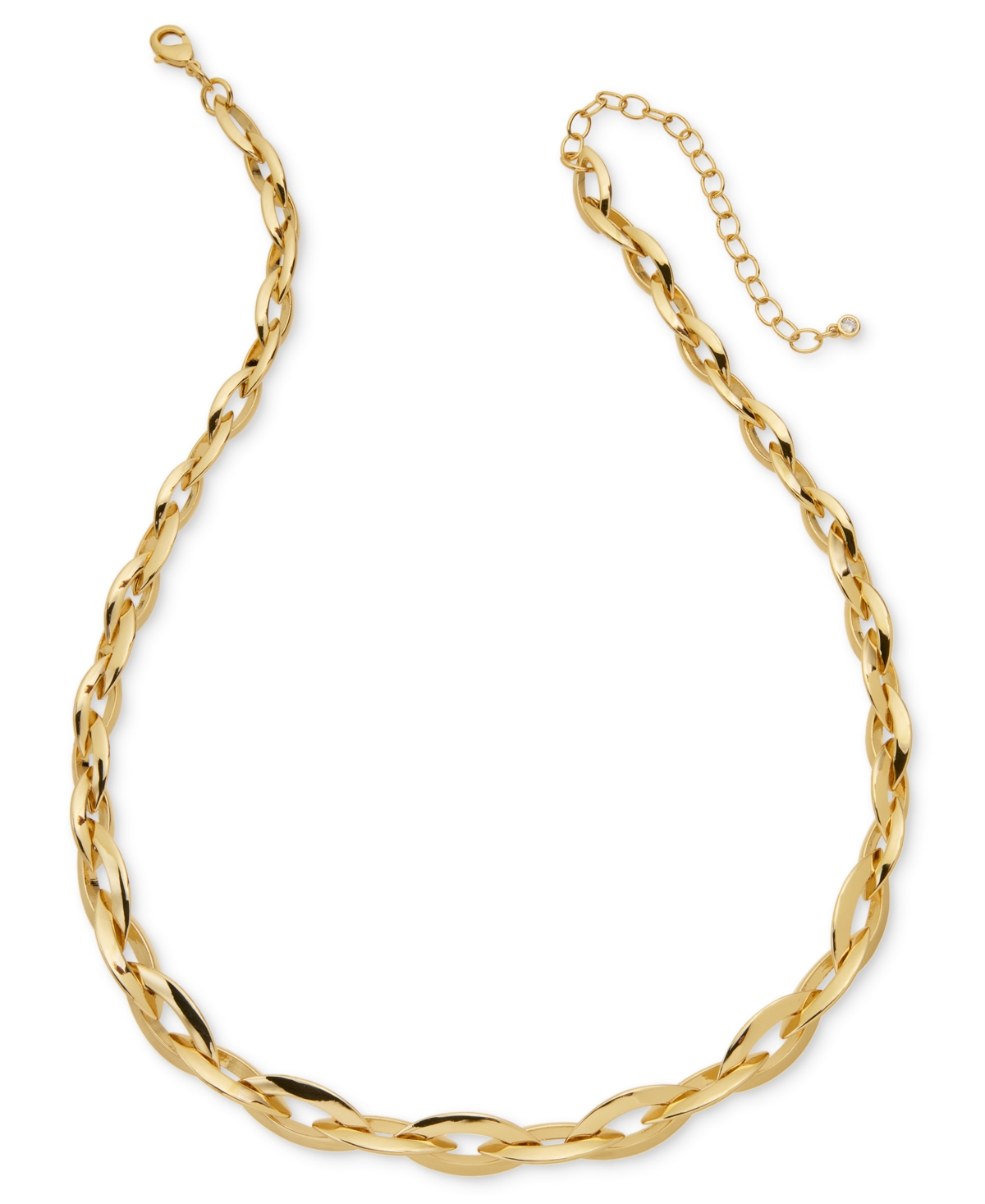 Gold-Tone Chain Link Collar Necklace, 18" + 3" extender, Exclusively at Macy's - Gold