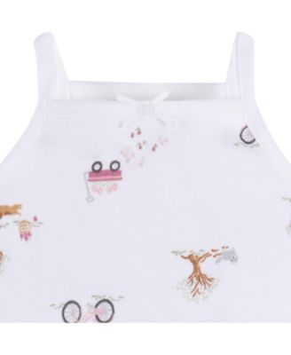 Baby Girls 4-Pack Sleeveless Onesies Bodysuits