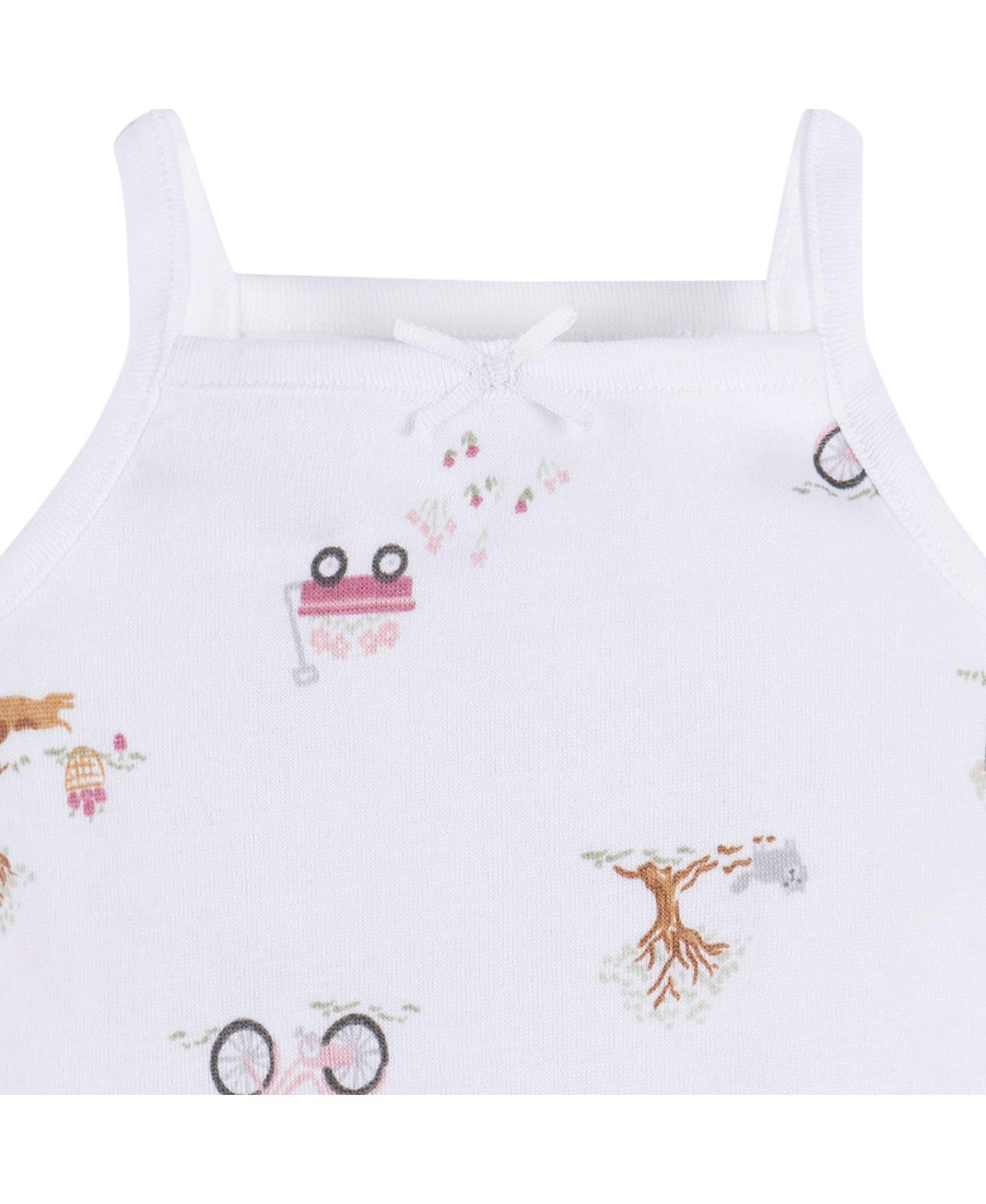 Baby Girls 4-Pack Sleeveless Onesies Bodysuits