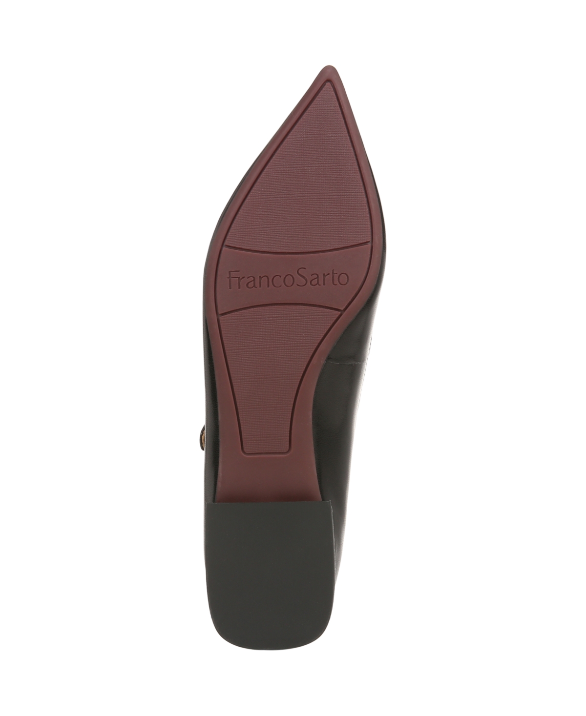 Franco Sarto Women's Nalin Pointed Toe Mary Jane Flats In Black Leather