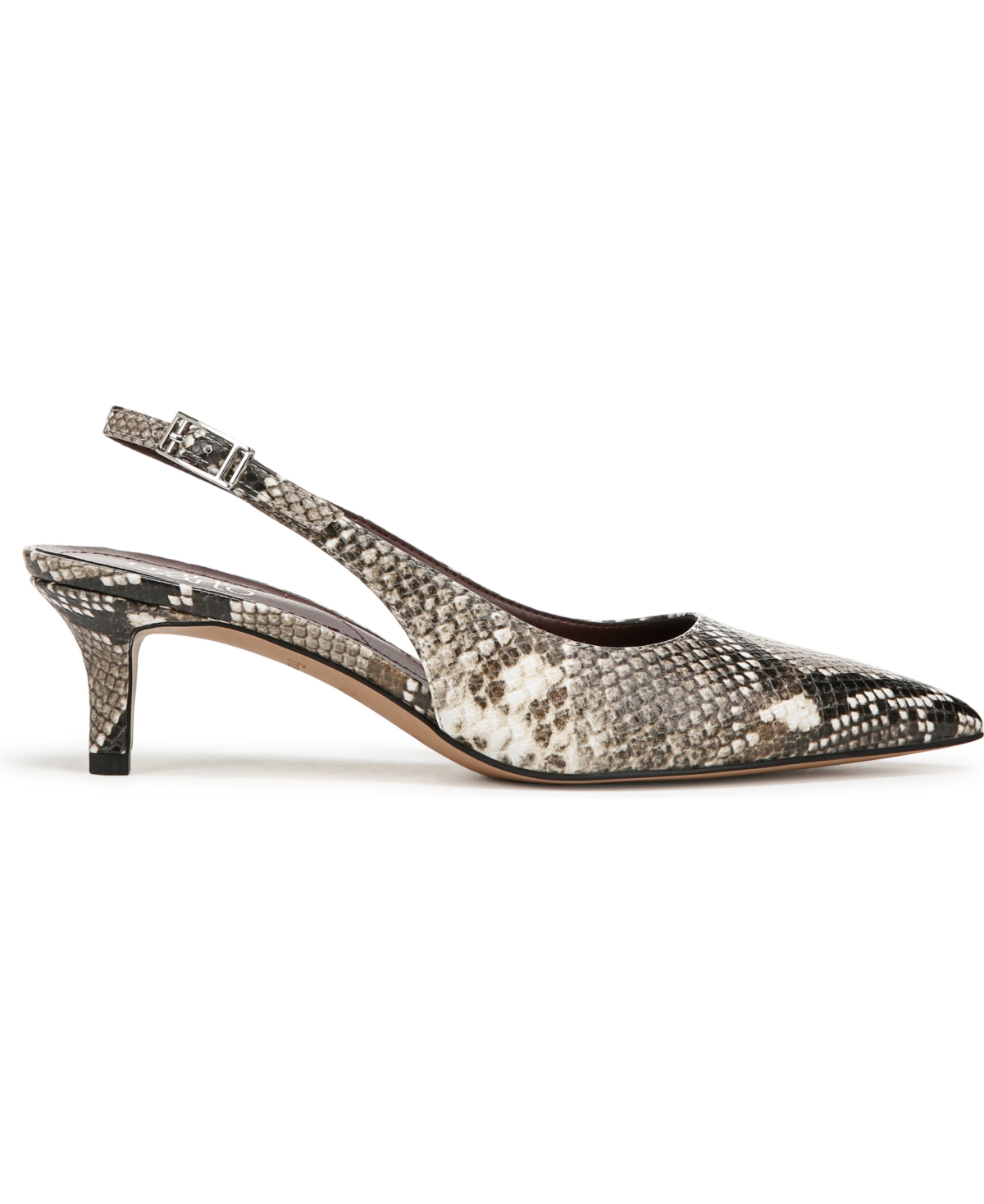 Franco Sarto Kate Slingback Pump In Roccia Snake Faux Leather