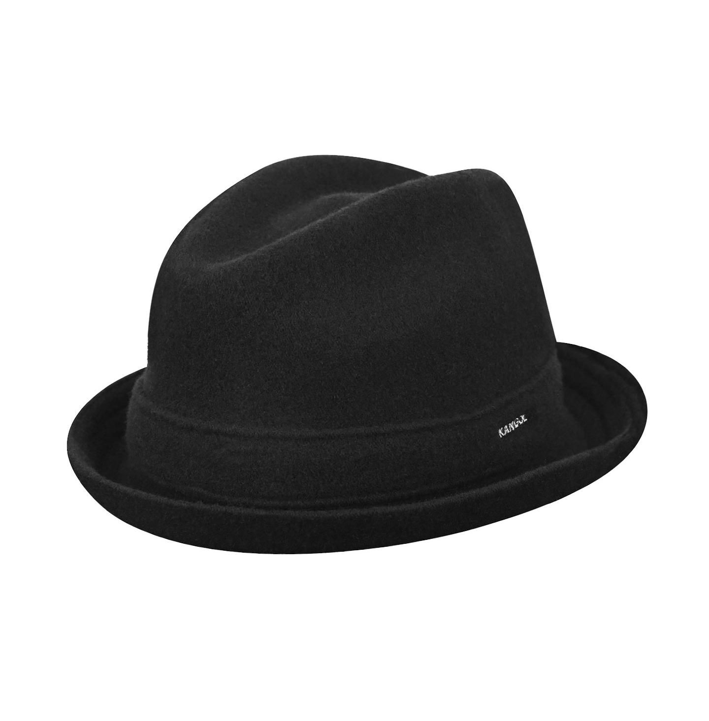 Мужские головные уборы Kangol Wool Player Fedora, цвет: Чёрный — фото 1