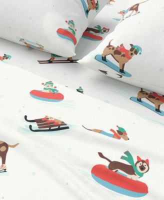 Ultra-Soft Turkish Cotton Flannel Christmas Print Sheet Set