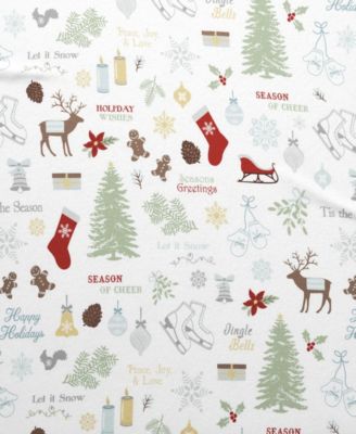 Ultra-Soft Turkish Cotton Flannel Holiday Print Sheet Set