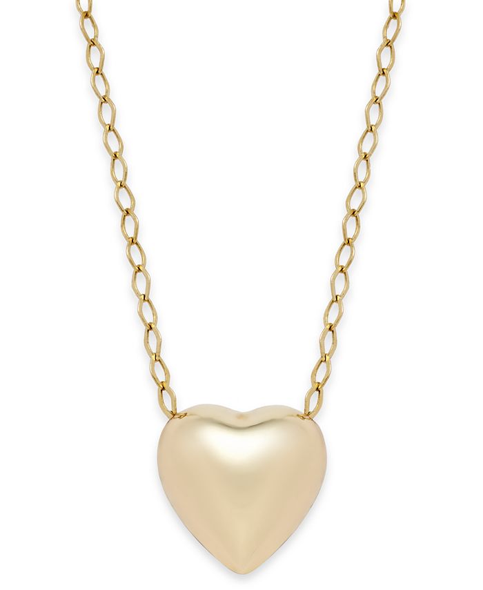 Macy's - Polished Heart Pendant Necklace in 10k Gold