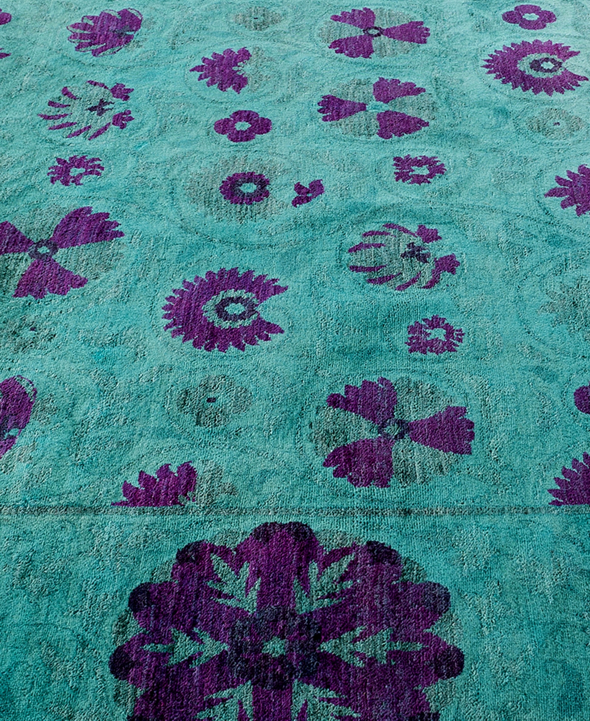 Adorn Hand Woven Rugs Vibrance M1801 Rug Collection In Green