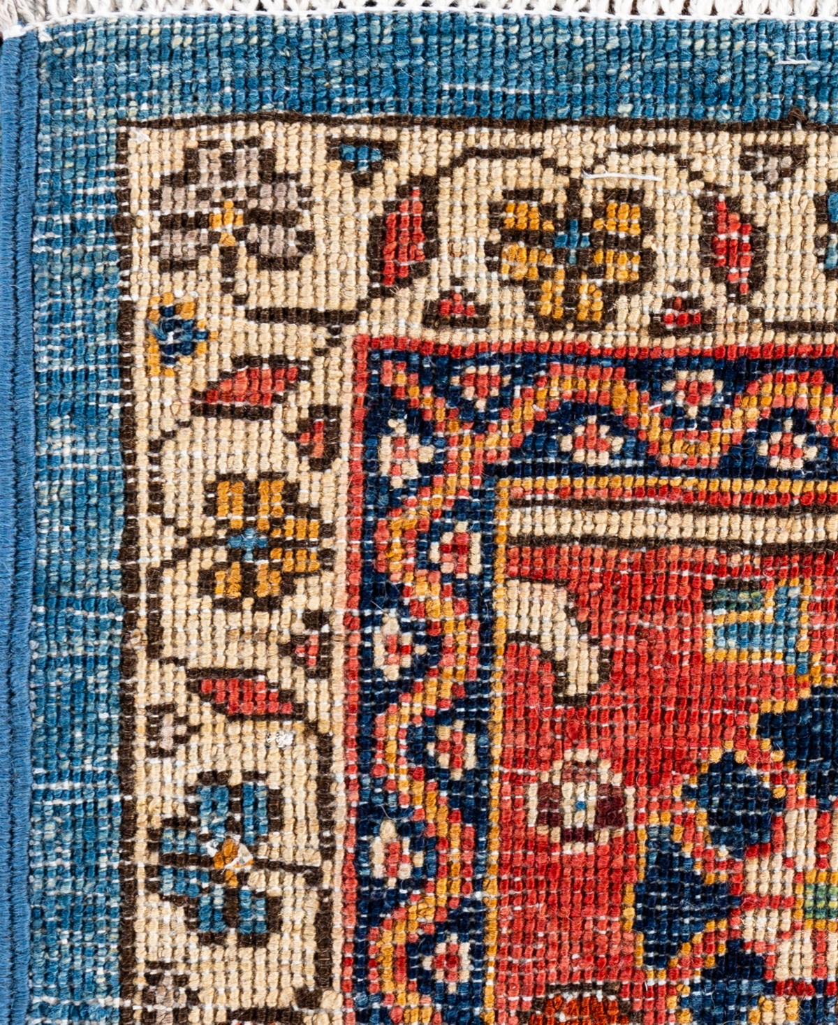 Adorn Hand Woven Rugs Serapi M1945 8'2''x9'10'' Area Rug In Light Blue