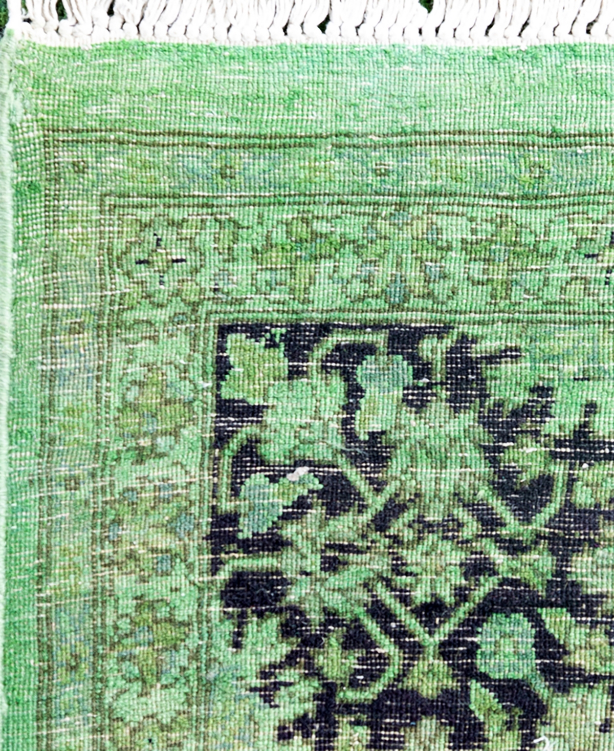 Adorn Hand Woven Rugs Fine Vibrance M1230 Rug Collection In Green