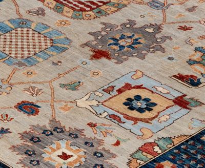 Colorful Oushak M1945 8'1''x9'9'' Area Rug