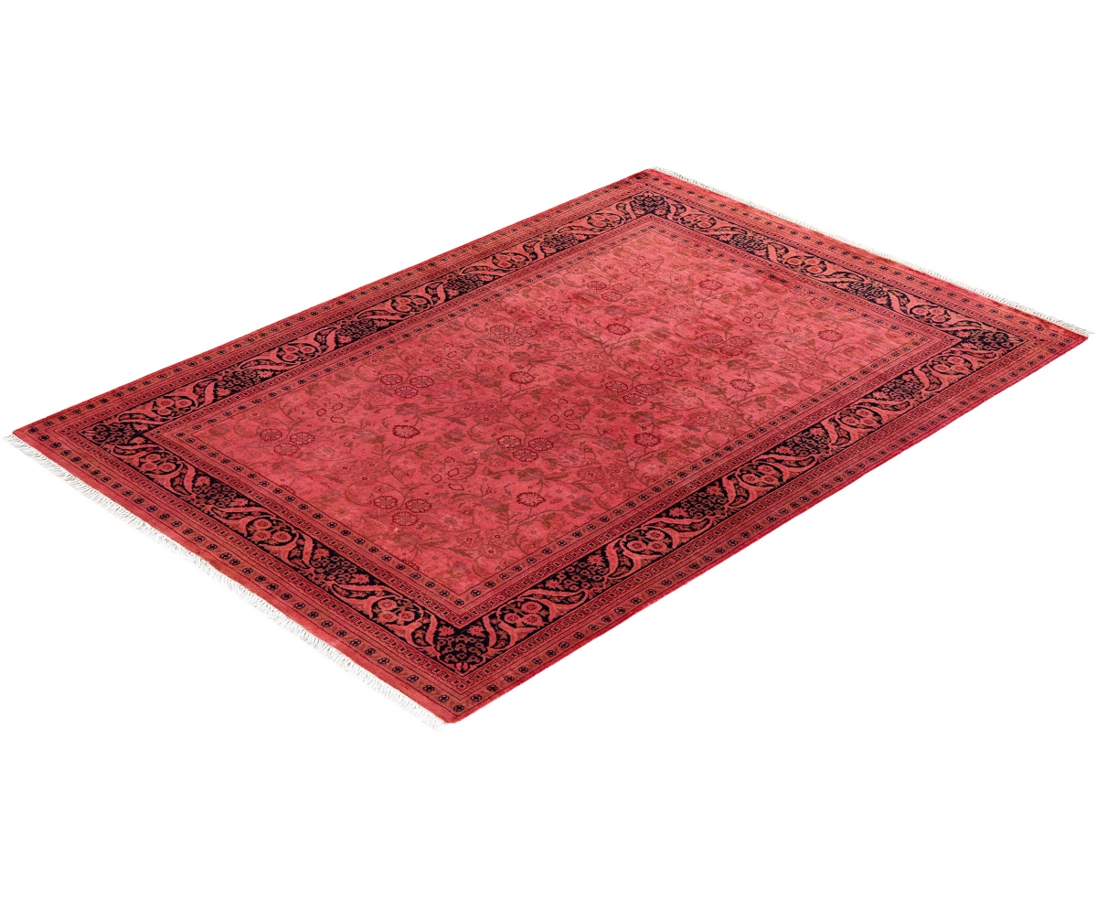 Adorn Hand Woven Rugs Fine Vibrance M1530 4'2''x5'10'' Area Rug In Pink