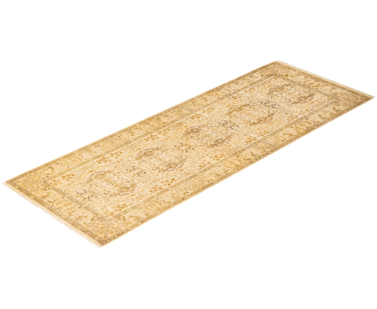 Adorn Hand Woven Rugs Mogul M1554 3'x8'4'' Runner Area Rug In Ivory