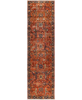 Adorn Hand Woven Rugs Serapi M1945 2'8''x9'9'' Runner Area Rug - Macy's
