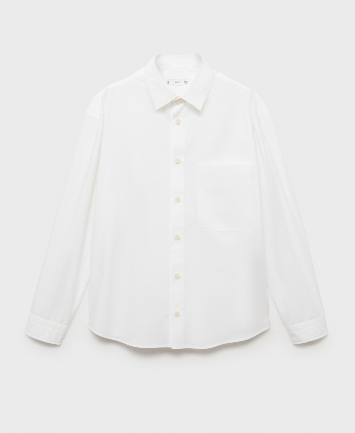 Mango Men's Regular-fit Cotton Pocket Shirt In White