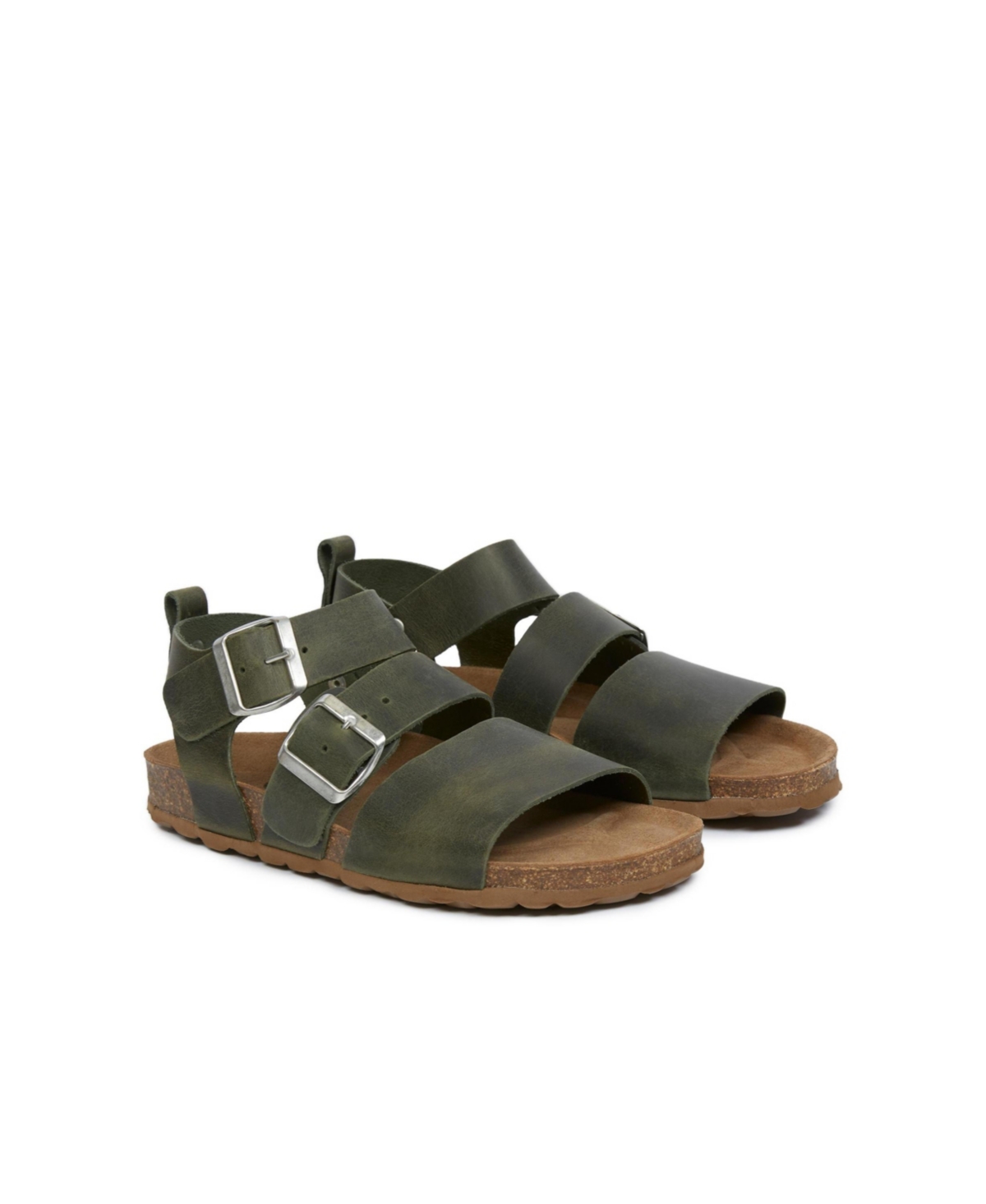 Triple Strap Sandal - Olive