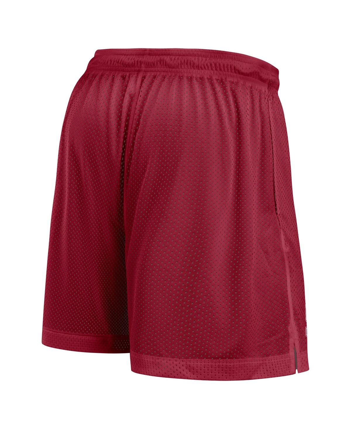 Nike Men's Cardinal/heather Gray Stanford Cardinal Player Reversible Shorts In Gray
