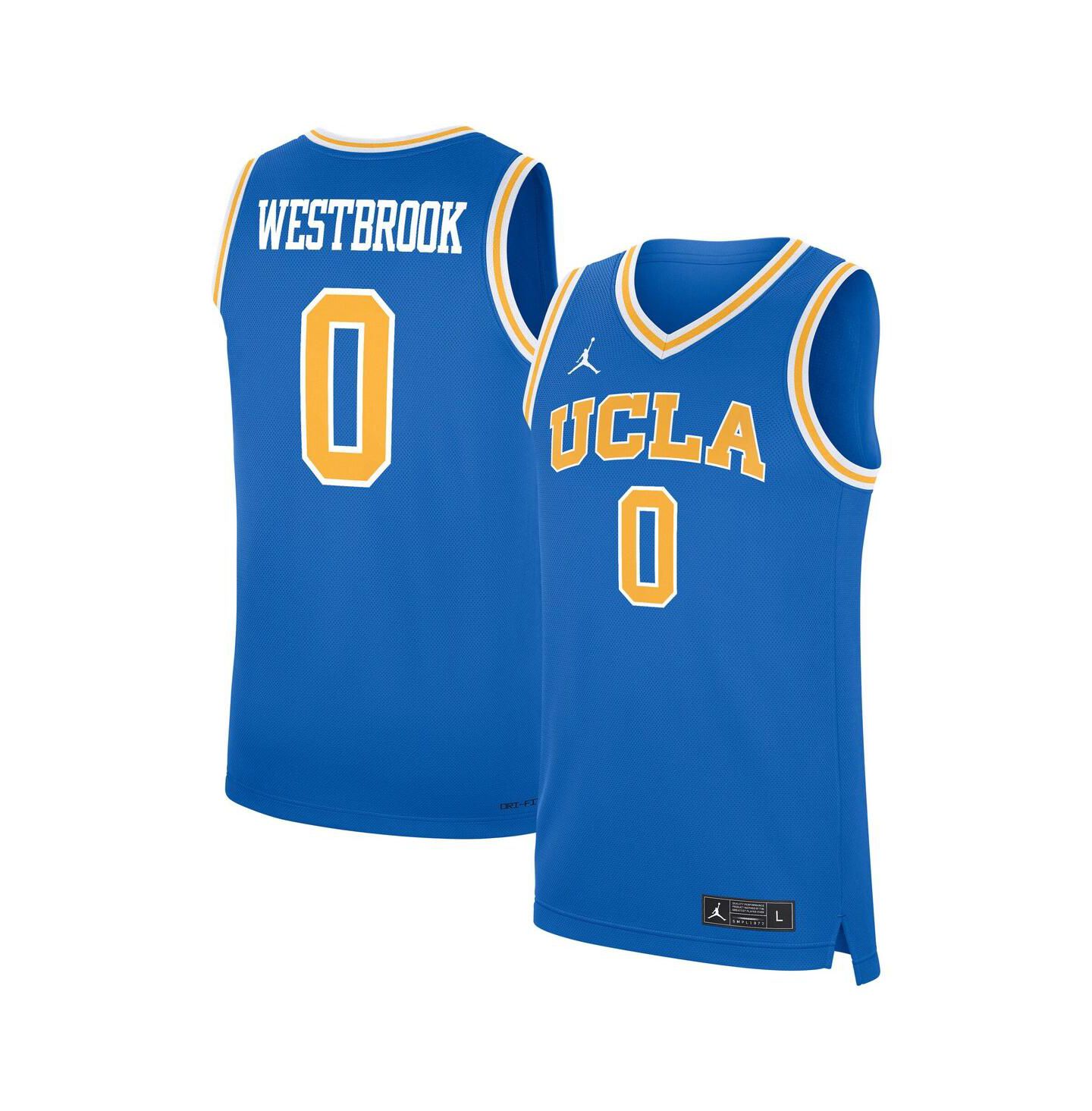 Мужская баскетбольная джерси Jordan Russell Westbrook Ucla Bruins Replica, Blue — фото 1