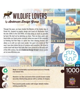 Vintage Posters - Wildlife Lovers 1000 Piece Jigsaw Puzzle