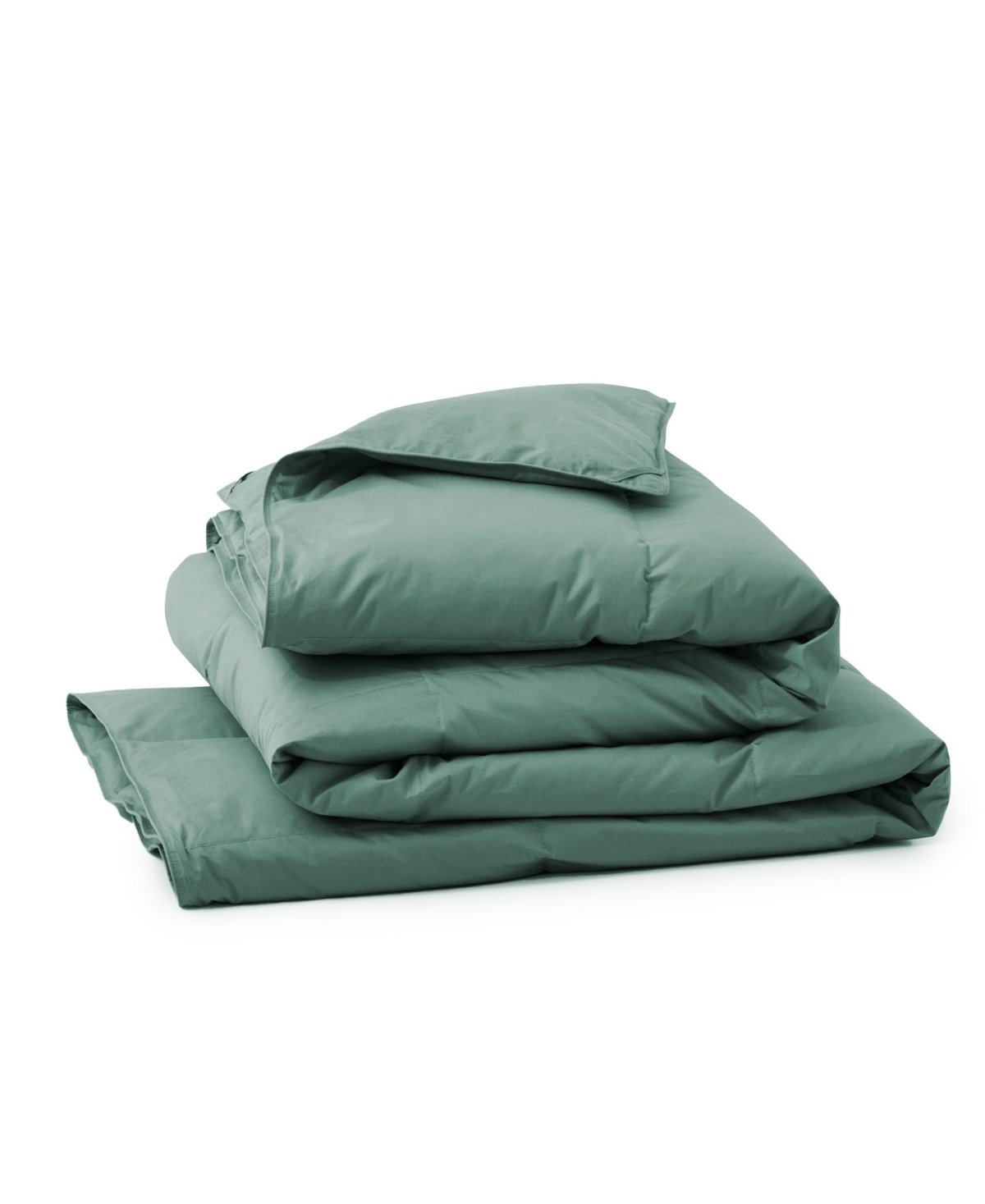 Unikome All Season Goose Down Comforter, King In Green