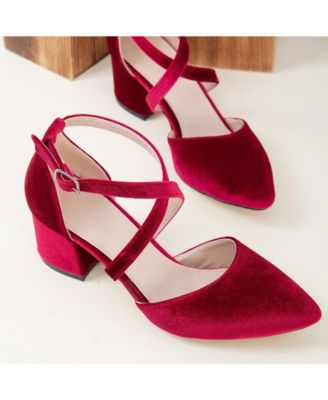 Dolly Low Block Heel Pumps