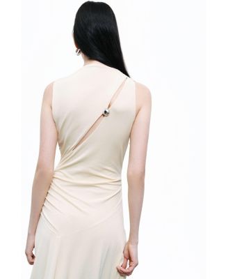 Women's Accessory Detailed Maxi Dress