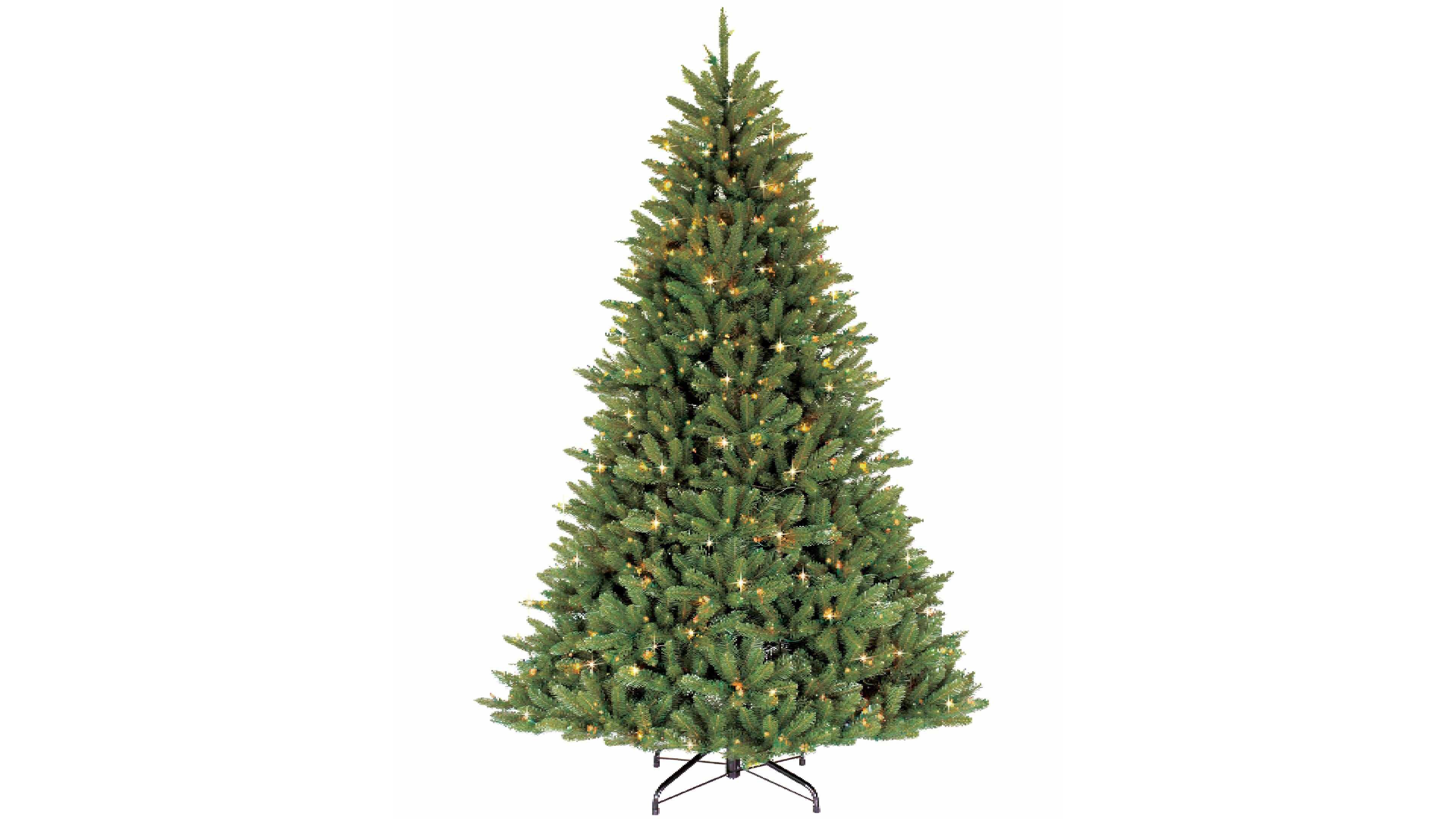 Puleo 7.5FT Pre-Lit Franklin Fir Artificial Christmas Tree