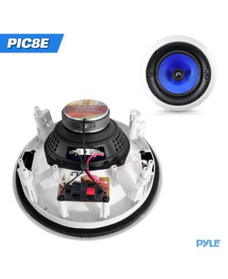 PIC8E 8" In-Wall/In-Ceiling Dual 2-Way Stereo Speakers - 300W, Pair