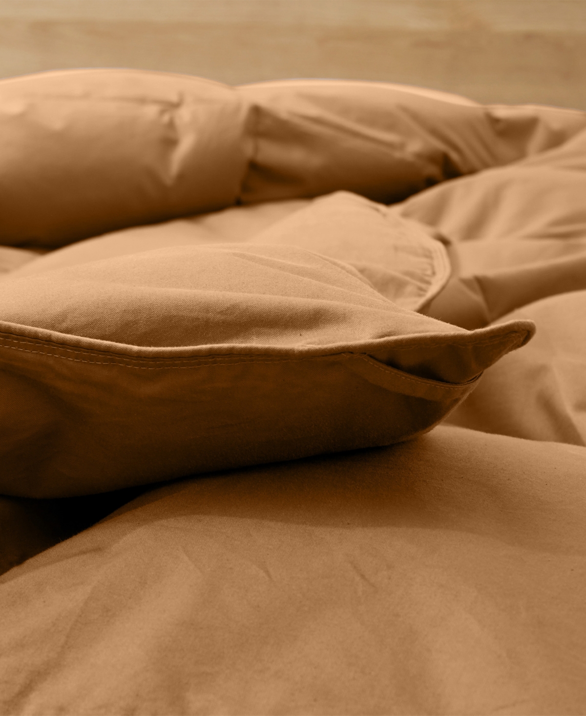 Unikome All Season Goose Down Comforter, Full/queen In Brown