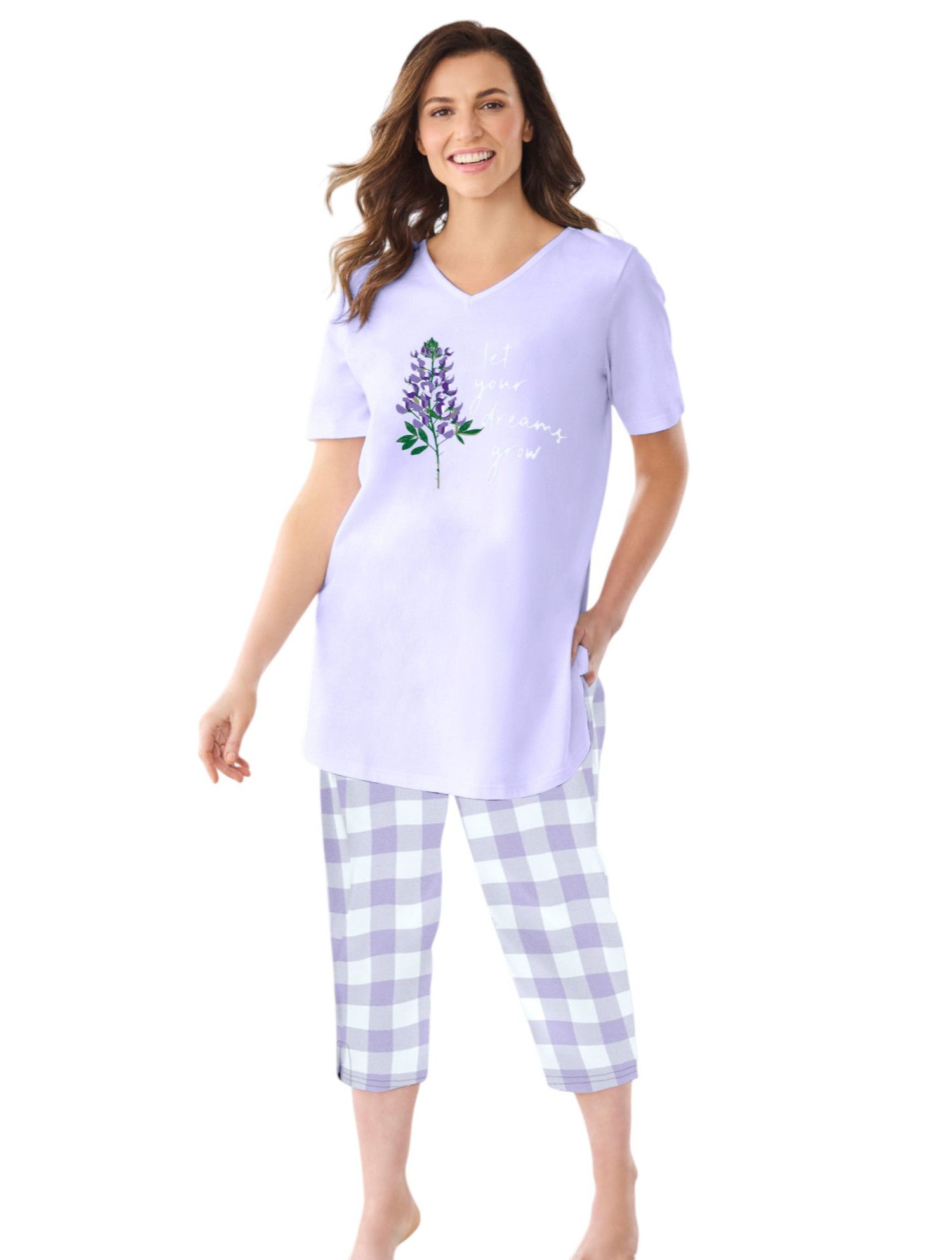 Plus Size Only Necessities Capri Pajamas