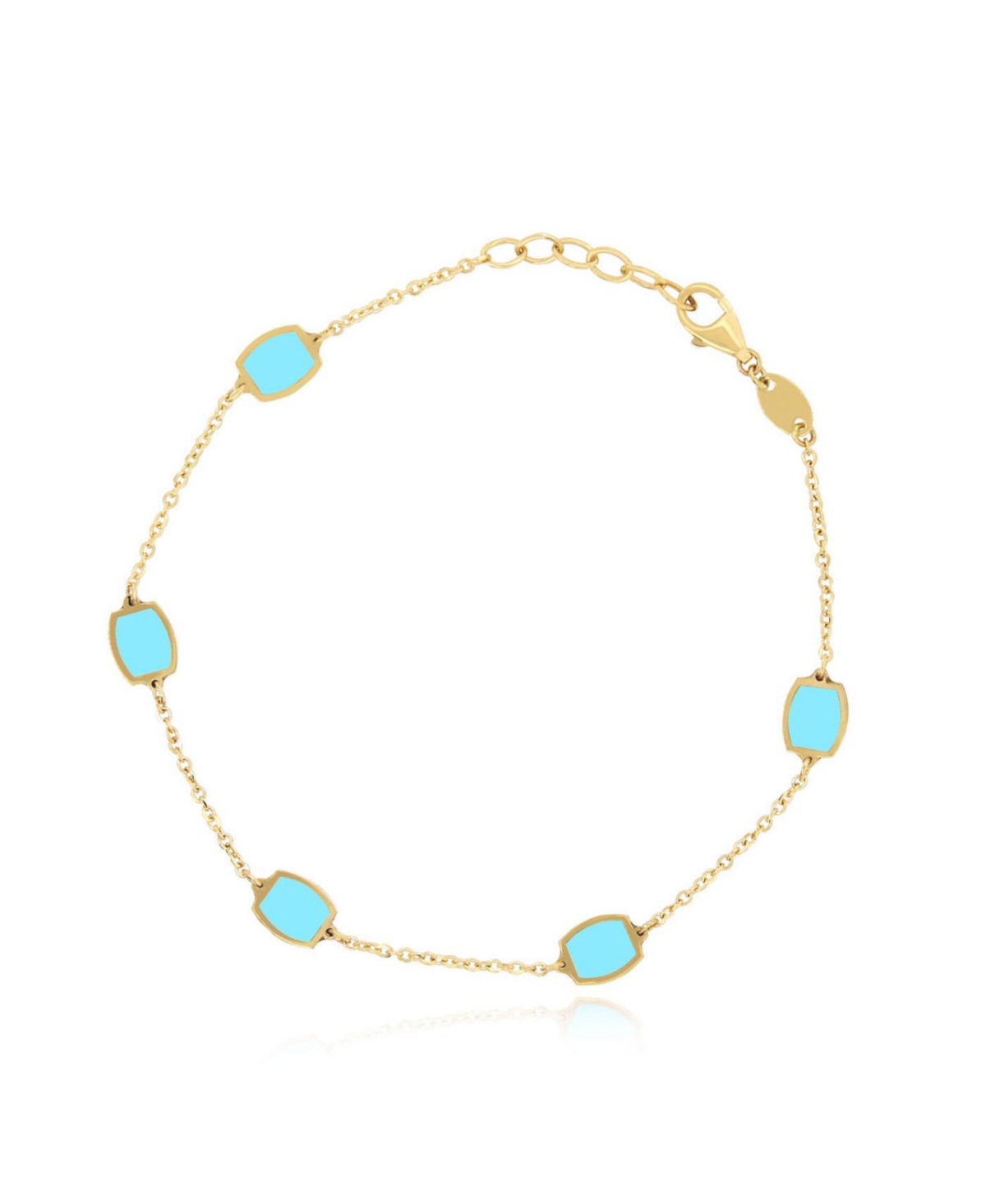 Turquoise Icon Bracelet 14K Gold - Turquoise