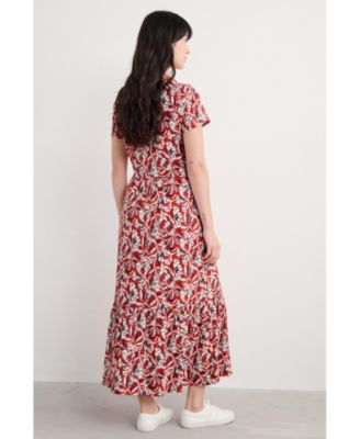 Women's S/S Tor View Dress with Scoop Neck