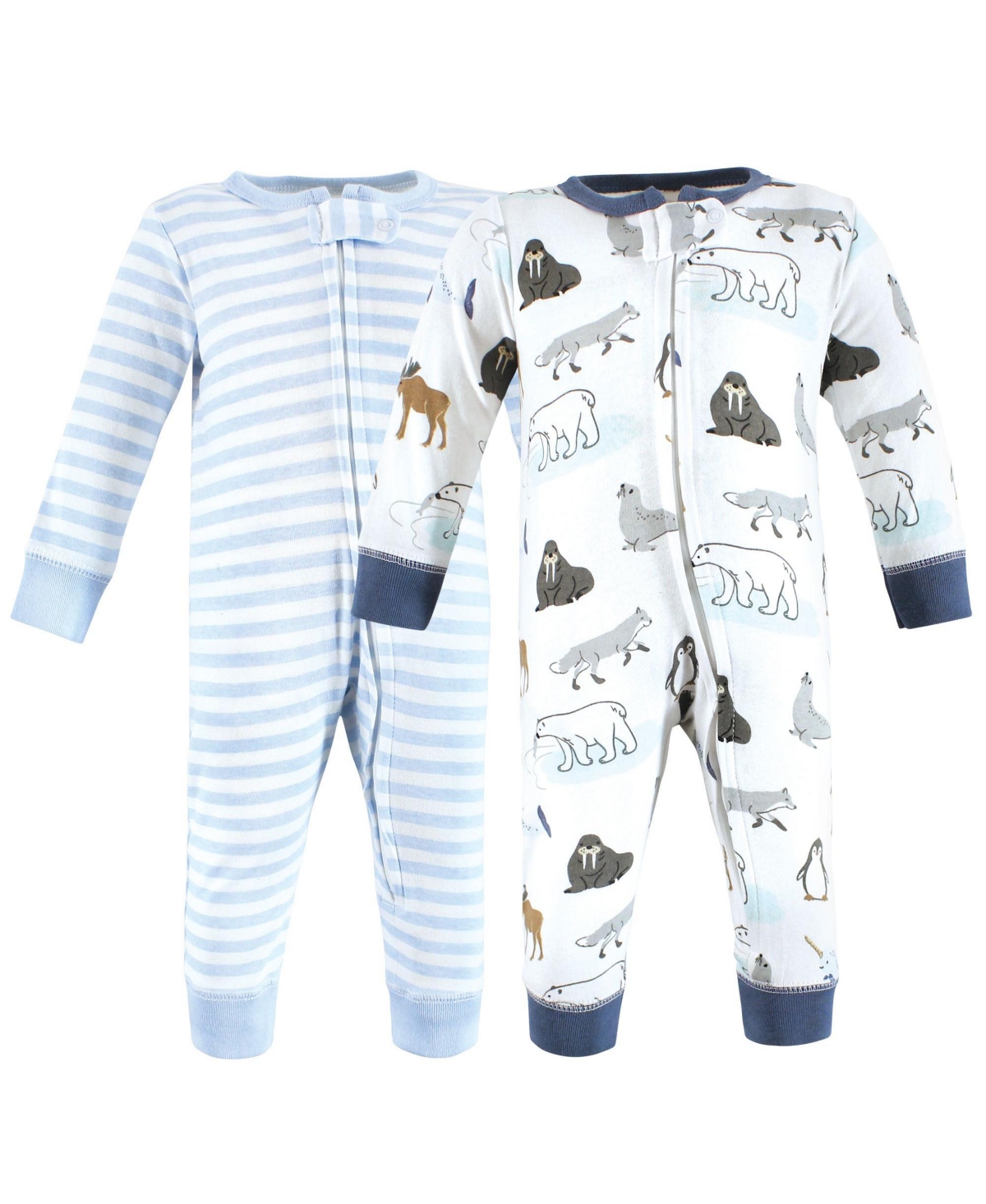 Hudson Baby Girls Cotton Sleep and Play