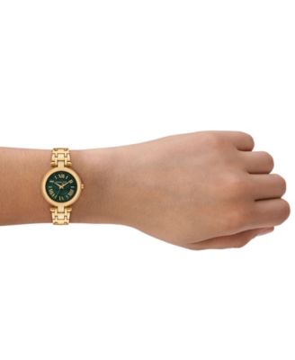 Women's Laney Three-Hand Gold-Tone Stainless Steel Watch, 30mm