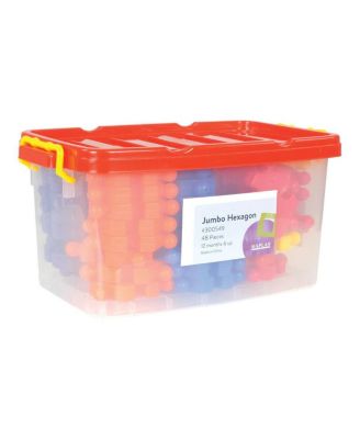 Jumbo Hexagon Manipulative Set - 48 Pieces