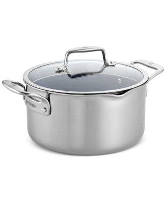 Clad CFX 10-Piece Stainless Steel Ceramic Nonstick Cookware Set