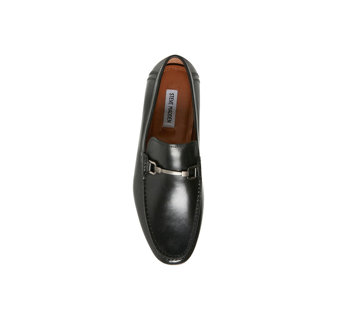 Мужские туфли Steve Madden Privacy Leather Bit, цвет: Чёрный кожаный — фото 5