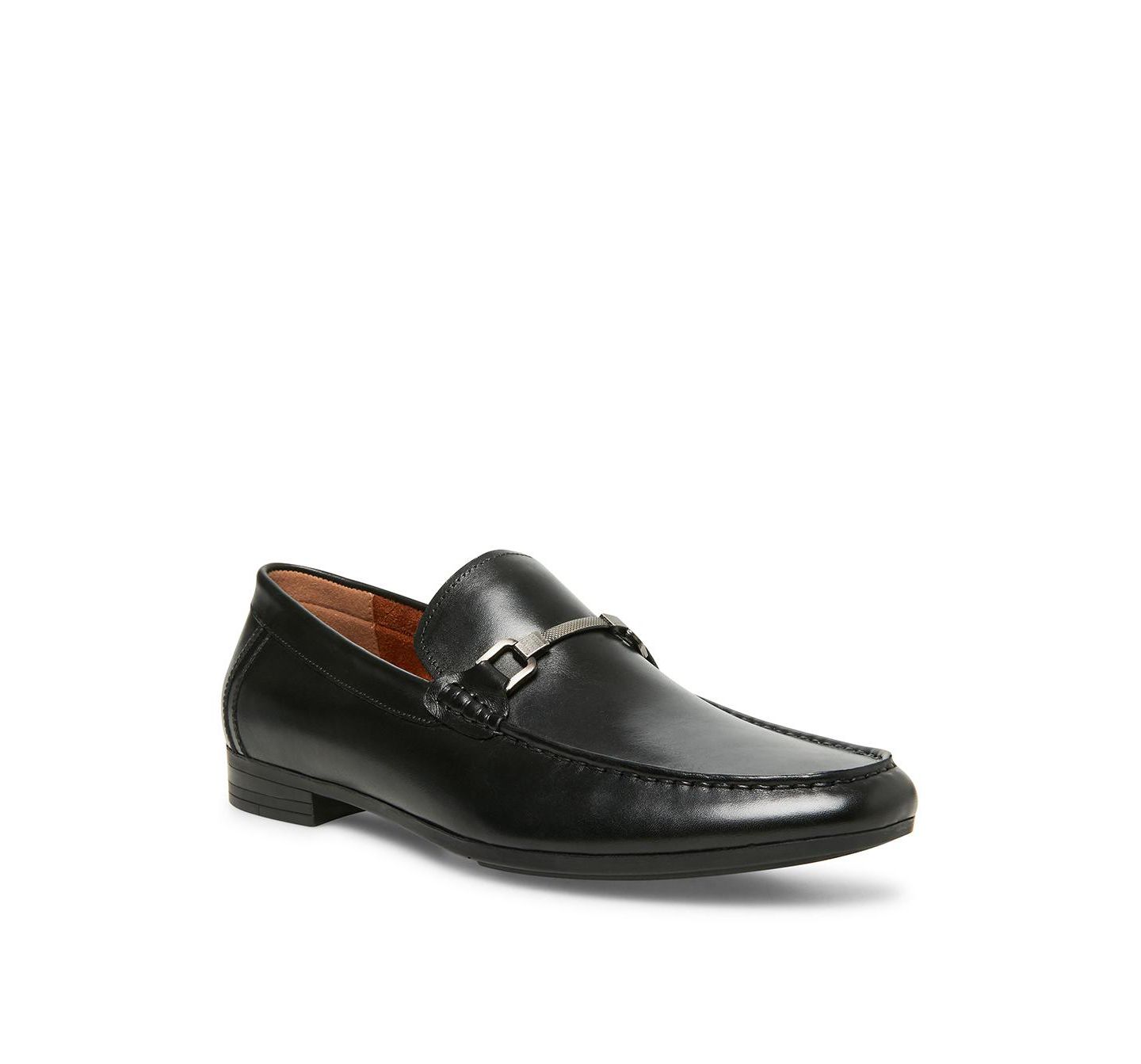 Мужские туфли Steve Madden Privacy Leather Bit, цвет: Чёрный кожаный — фото 1