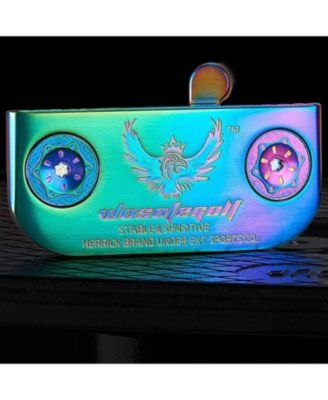 Golf Club Putter Men's Right Hand with Black Red HeadCovers PU Grip CNC Steel Mallet Professional