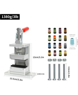 Golf Club Regrip Vise Tool,Golfer's Workshop Rubber Vise Clamp,Home Golf Grip Workbench,with 17 Ferrules Suitable for Irons, A Hook Knife and Grip Tape for Convenience & Efficiency