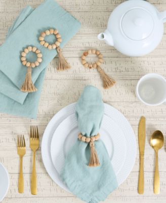 Wood&nbsp;Napkin Ring, Set of 4