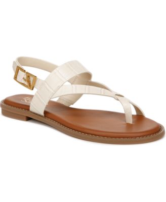 Franco Sarto - Women's Gabby Open Round Toe Slingback Flat Sandals