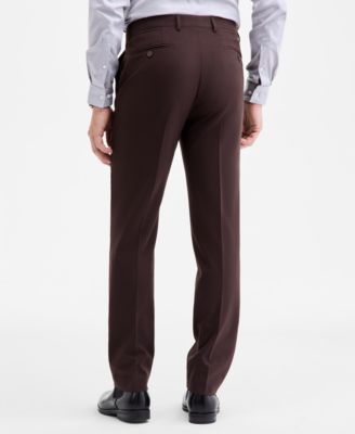 Men's Slim-Fit Solid Dress Pants